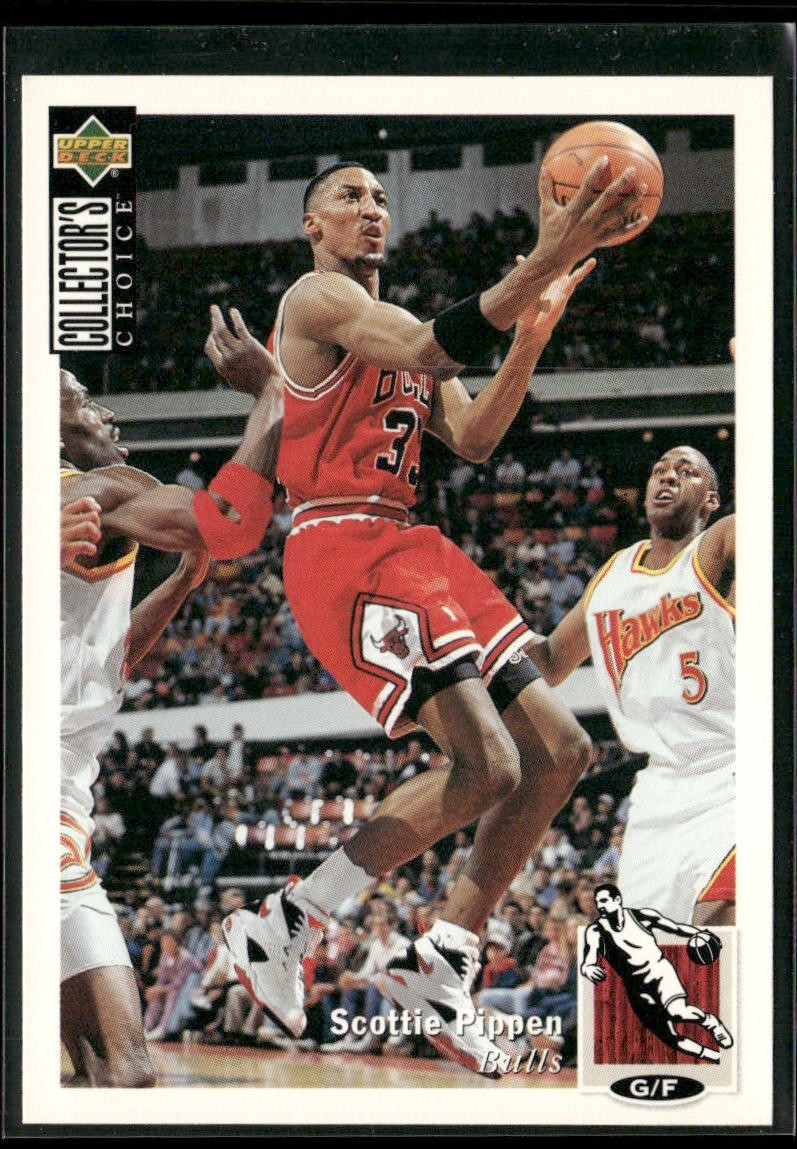 Scottie Pippen Player Lot Bundle 10 Basketball Cards SP002 Chicago Bulls back