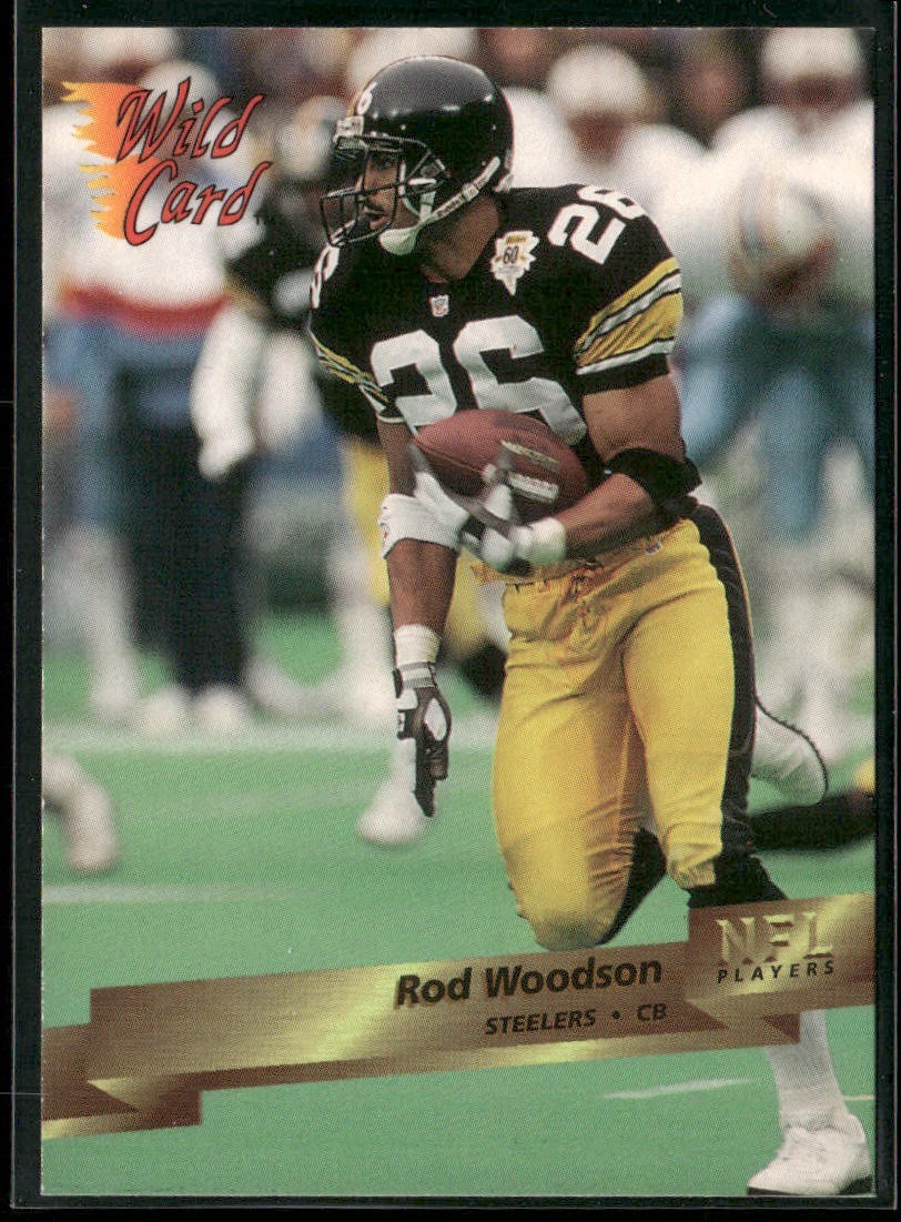 Rod Woodson Player Lot Bundle 10 Different Football Cards RW002 Steelers back