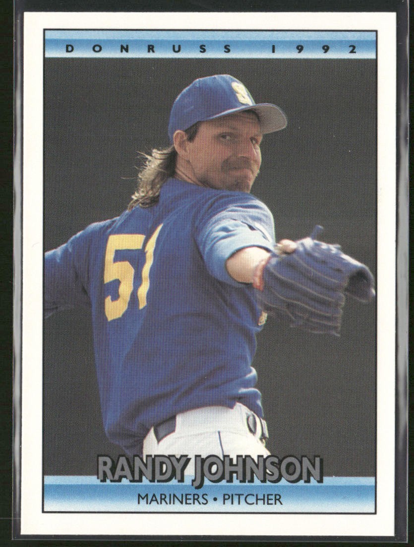 Randy Johnson Lot Bundle 10 Different Baseball Cards RJ001 Mariners back