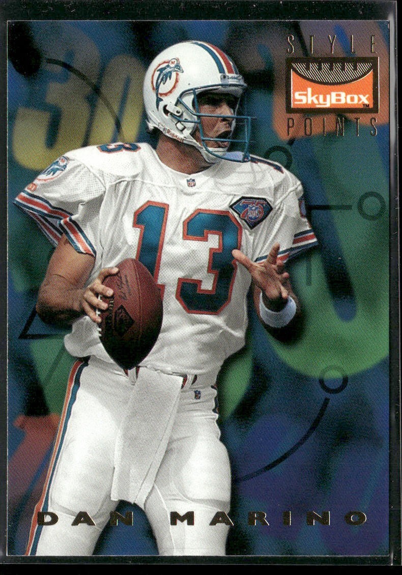 Dan Marino Player Lot Bundle 10 Different Football Cards DM007 Dolphins back