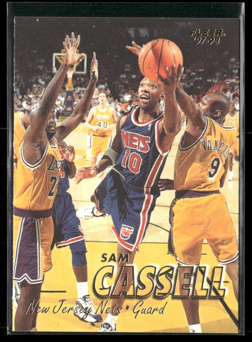 Sam Cassell Player Lot Bundle 10 Basketball Cards SC003 Rockets Nets 2 RC back