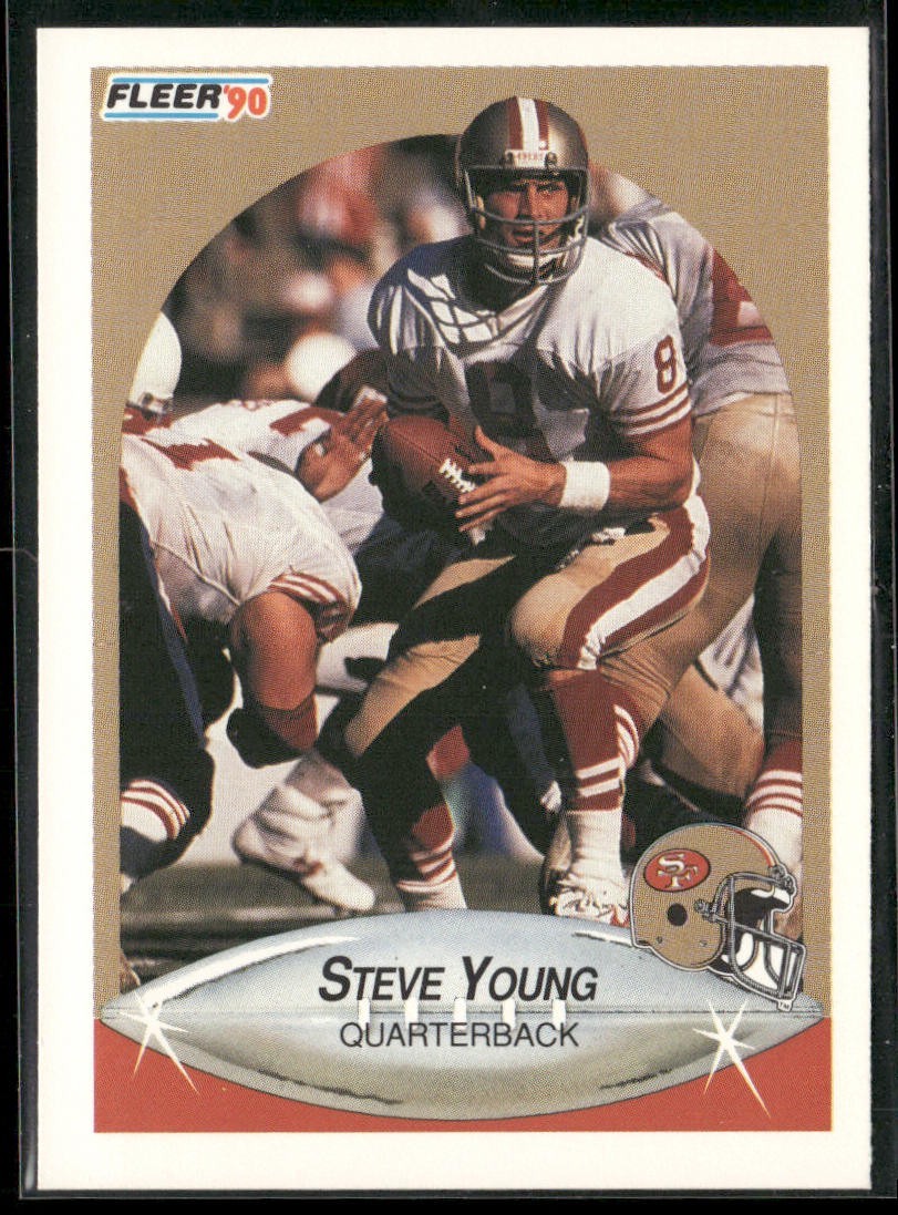 Steve Young Player Lot Bundle 10 Different Football Cards SY006 49ers back