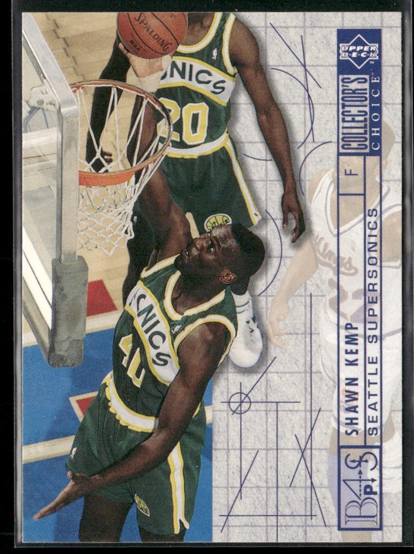 Shawn Kemp Player Lot Bundle 10 Basketball Cards SK005 Supersonics Cavs back