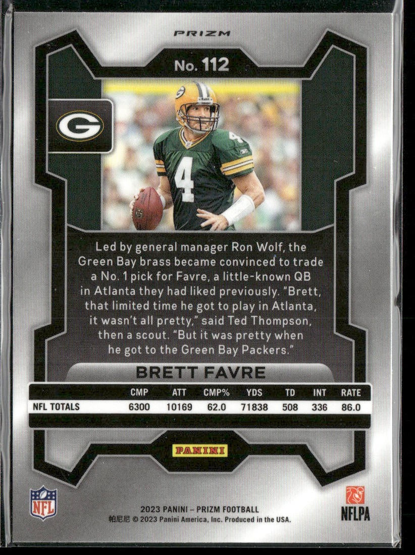 Brett Favre Player Lot Bundle 10 Different Football Cards BF005 Packers 1 RC back