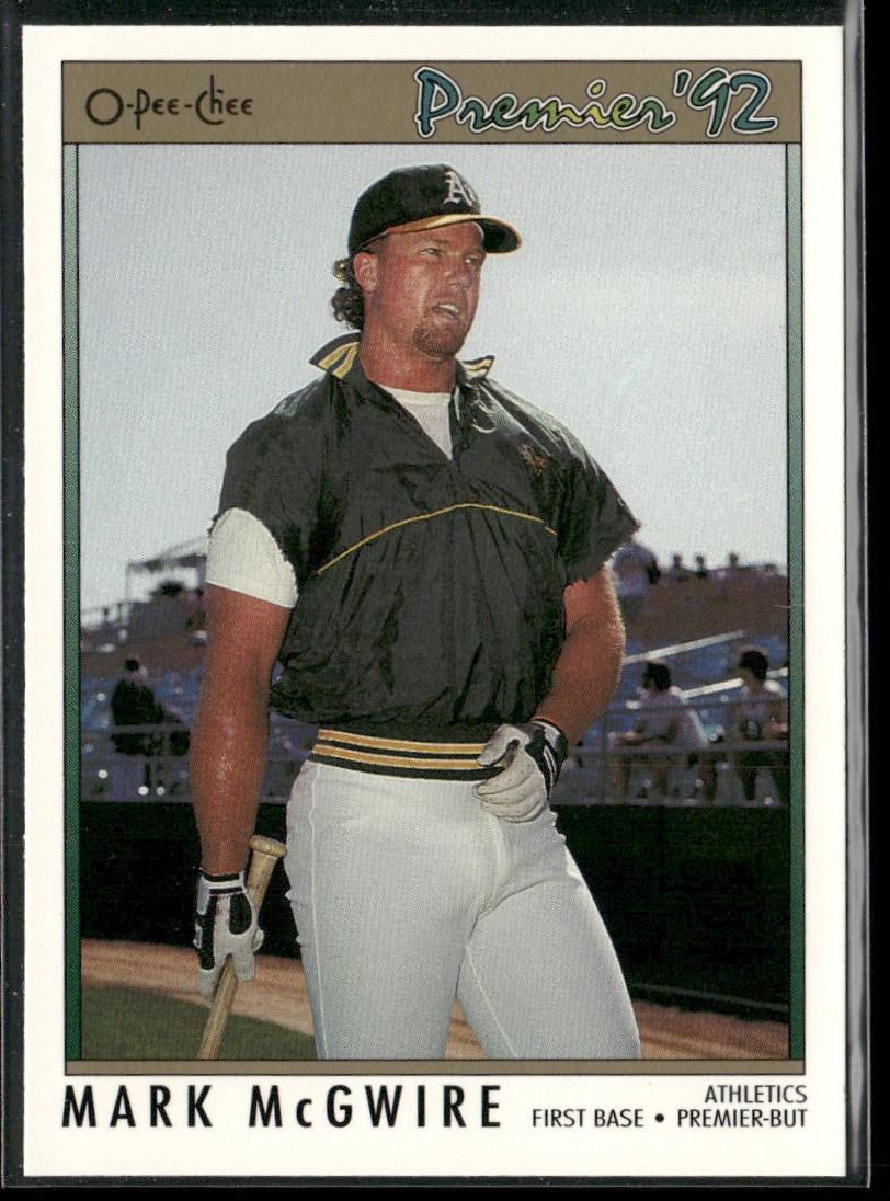 Mark McGwire Player Lot Bundle 10 Different Baseball Cards MM003 Athletics back