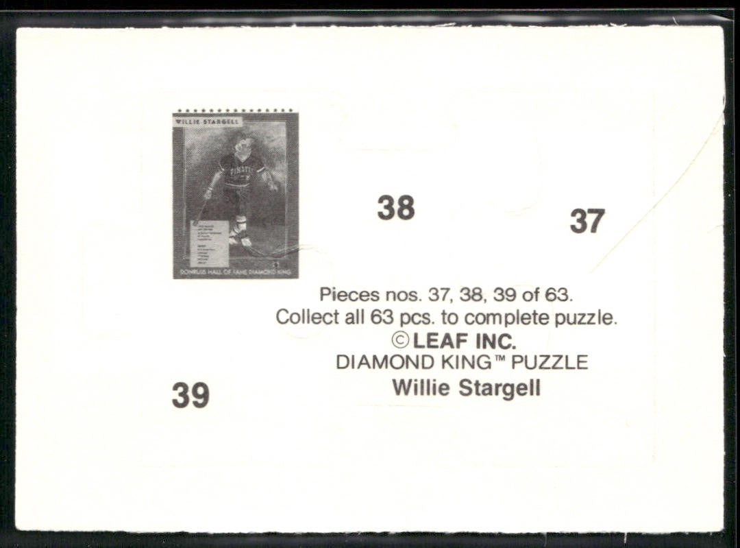 Puzzle Piece Lot Bundle 10 Different Baseball Cards P005 back