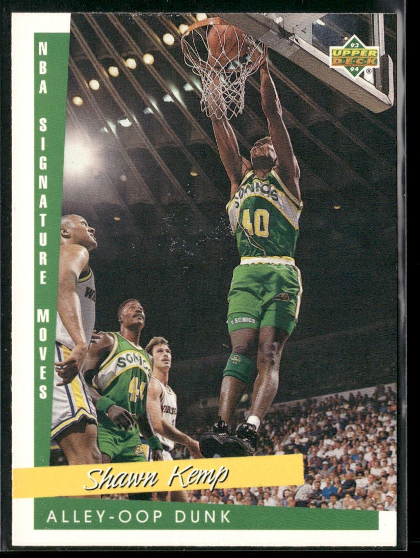 Shawn Kemp Player Lot Bundle 10 Basketball Cards SK002 Supersonics Cavs back