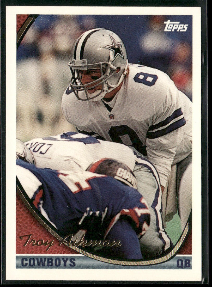 Troy Aikman Player Lot Bundle 10 Different Football Cards TA002 Cowboys back