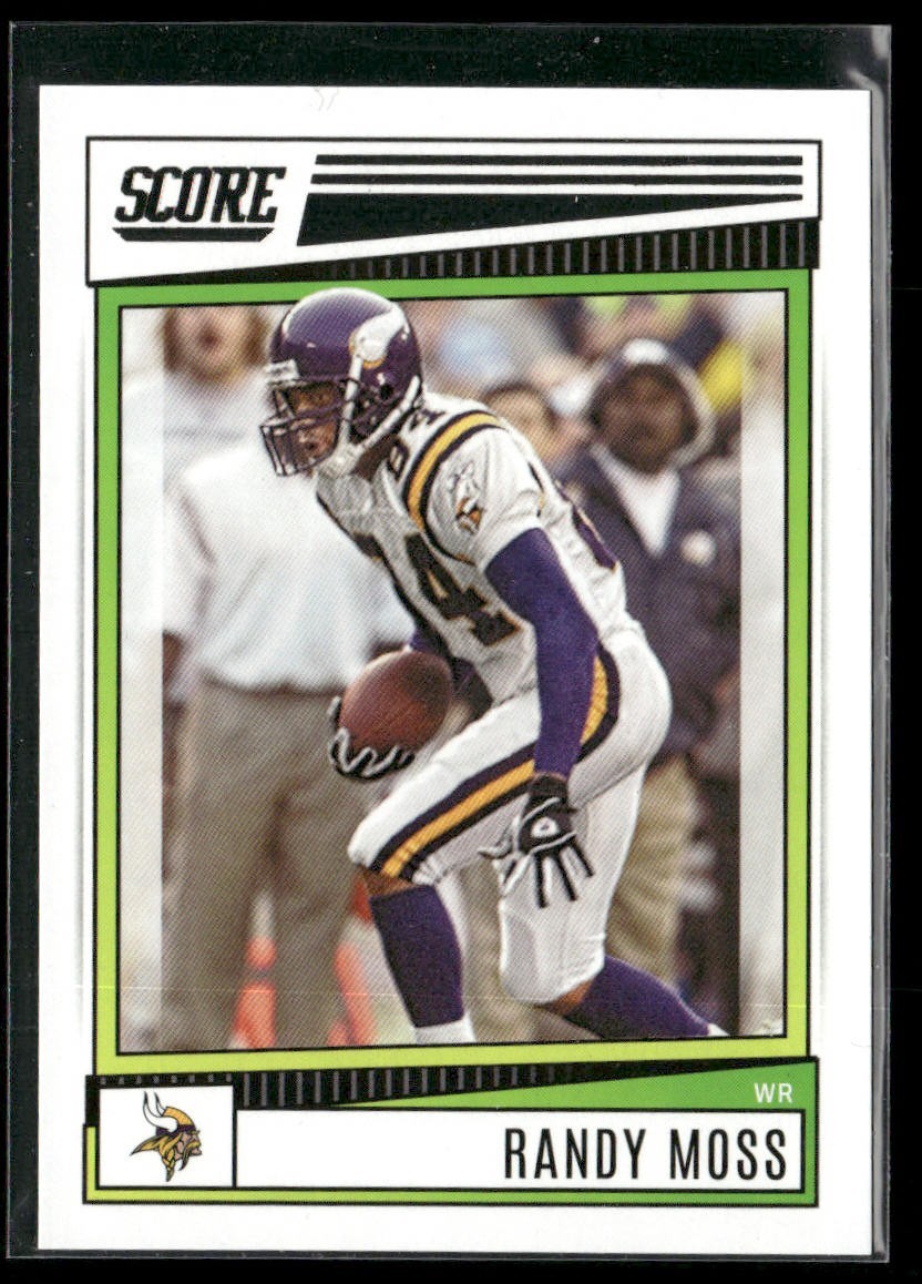 Randy Moss Player Lot Bundle 10 Different Football Cards RM002 Vikings Raiders back