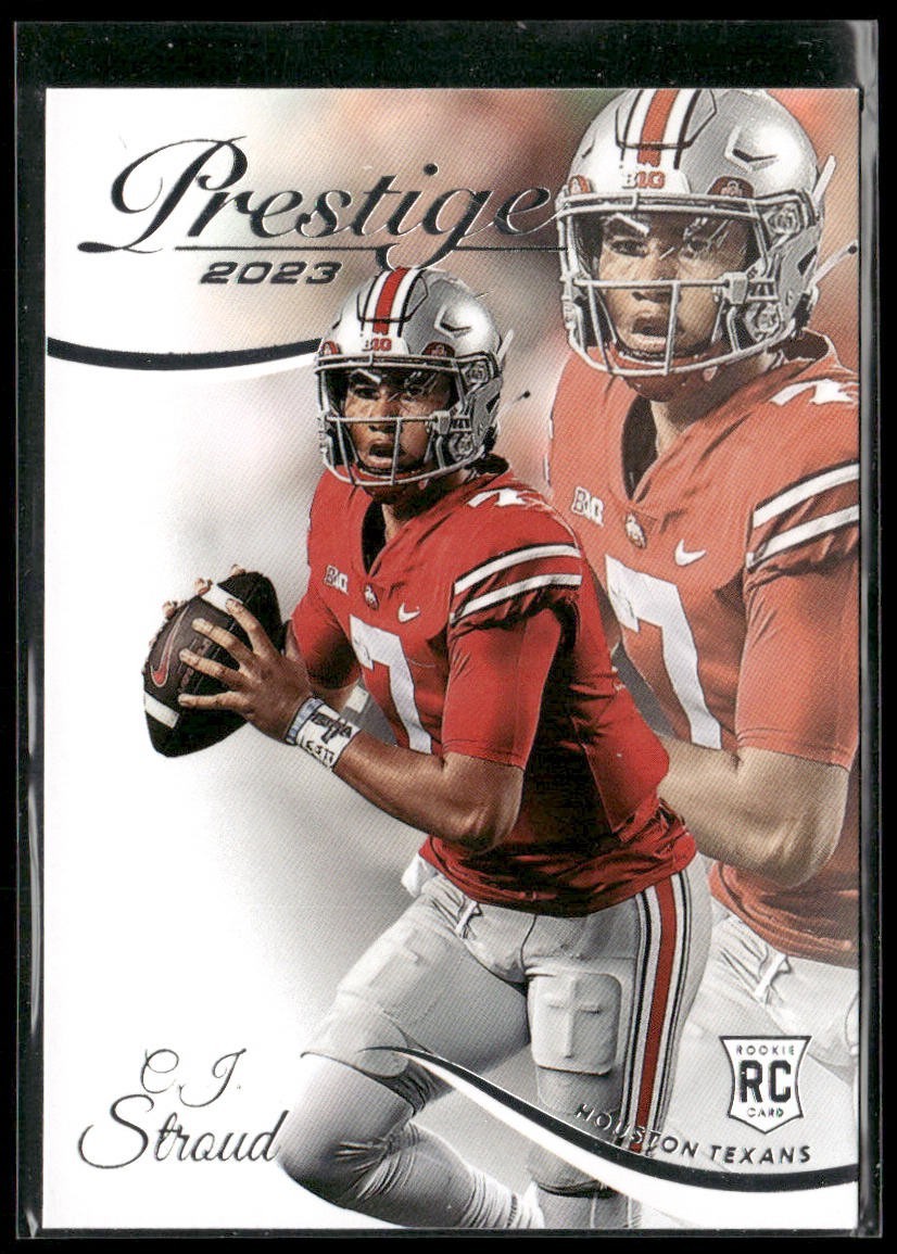 CJ Stroud Player Lot Bundle 10 Different Football Cards CJS001 4 RC back