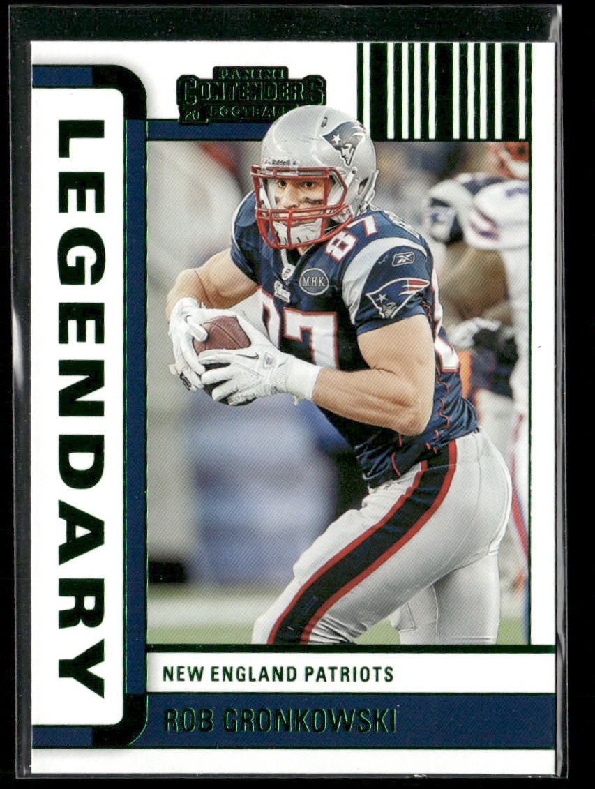 Rob Gronkowski Player Lot Bundle 10 Different Football Cards RG001 Patriots back