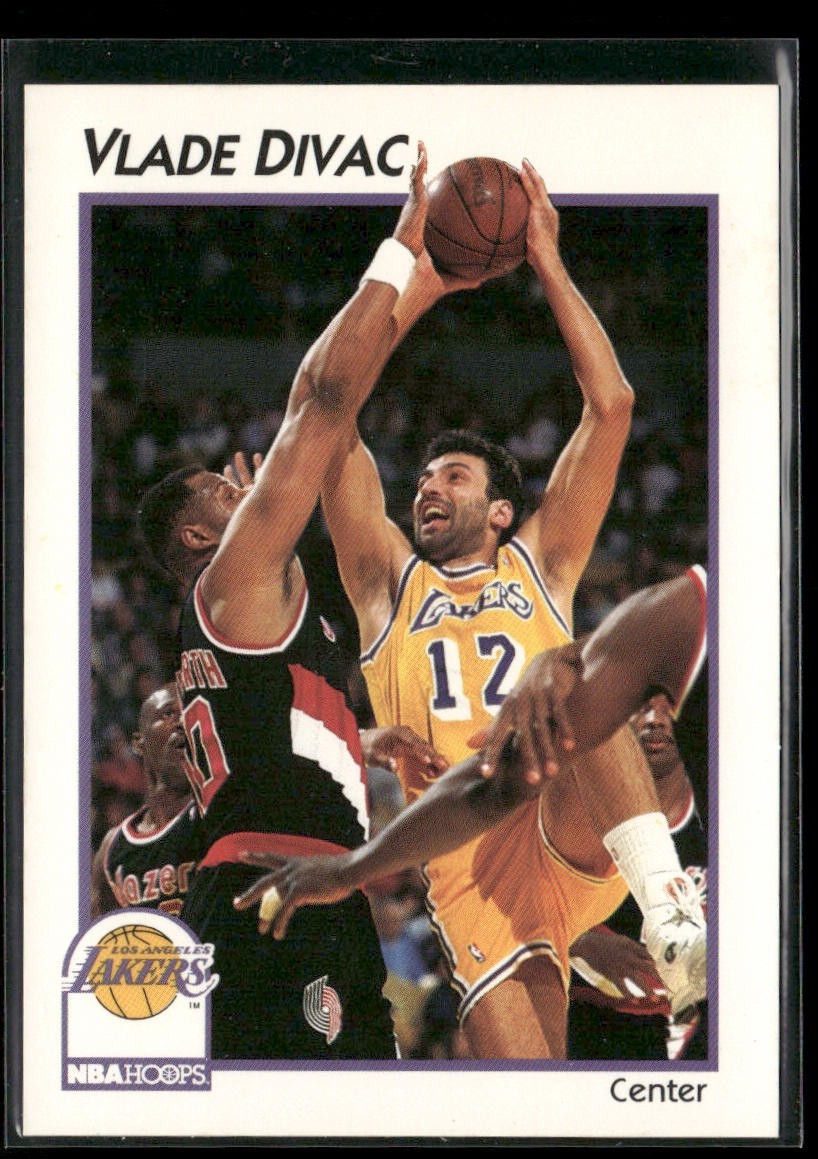 Vlade Divac Player Lot Bundle 10 Basketball Cards VD004 Lakers Hornets back