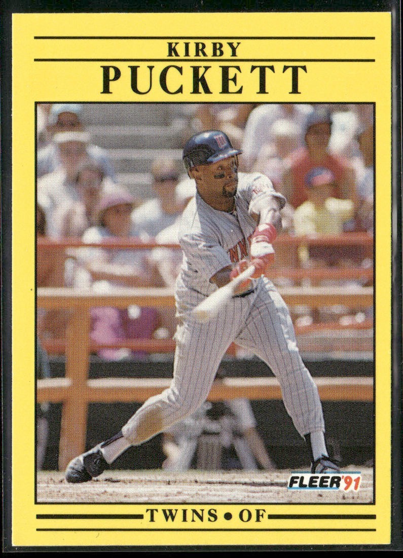 Kirby Puckett Player Lot Bundle 10 Different Baseball Cards KP002 Twins back