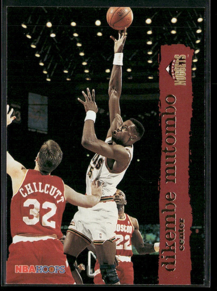 Dikembe Mutombo Player Lot Bundle 10 Basketball Cards DM005 Nuggets Hawks back