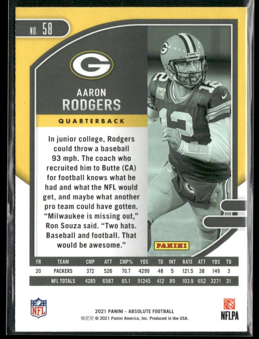 Aaron Rodgers Player Lot Bundle 10 Different Football Cards AR003 Packers Jets back