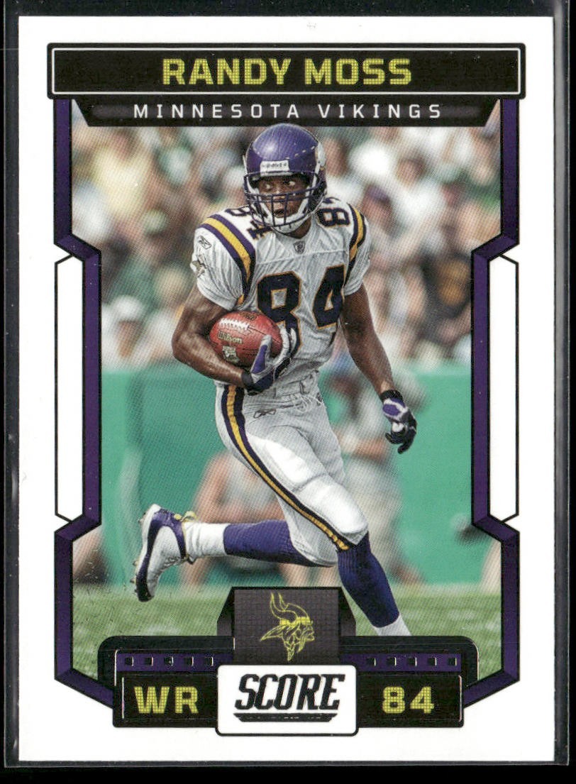 Randy Moss Player Lot Bundle 10 Different Football Cards RM003 Vikings Raiders back
