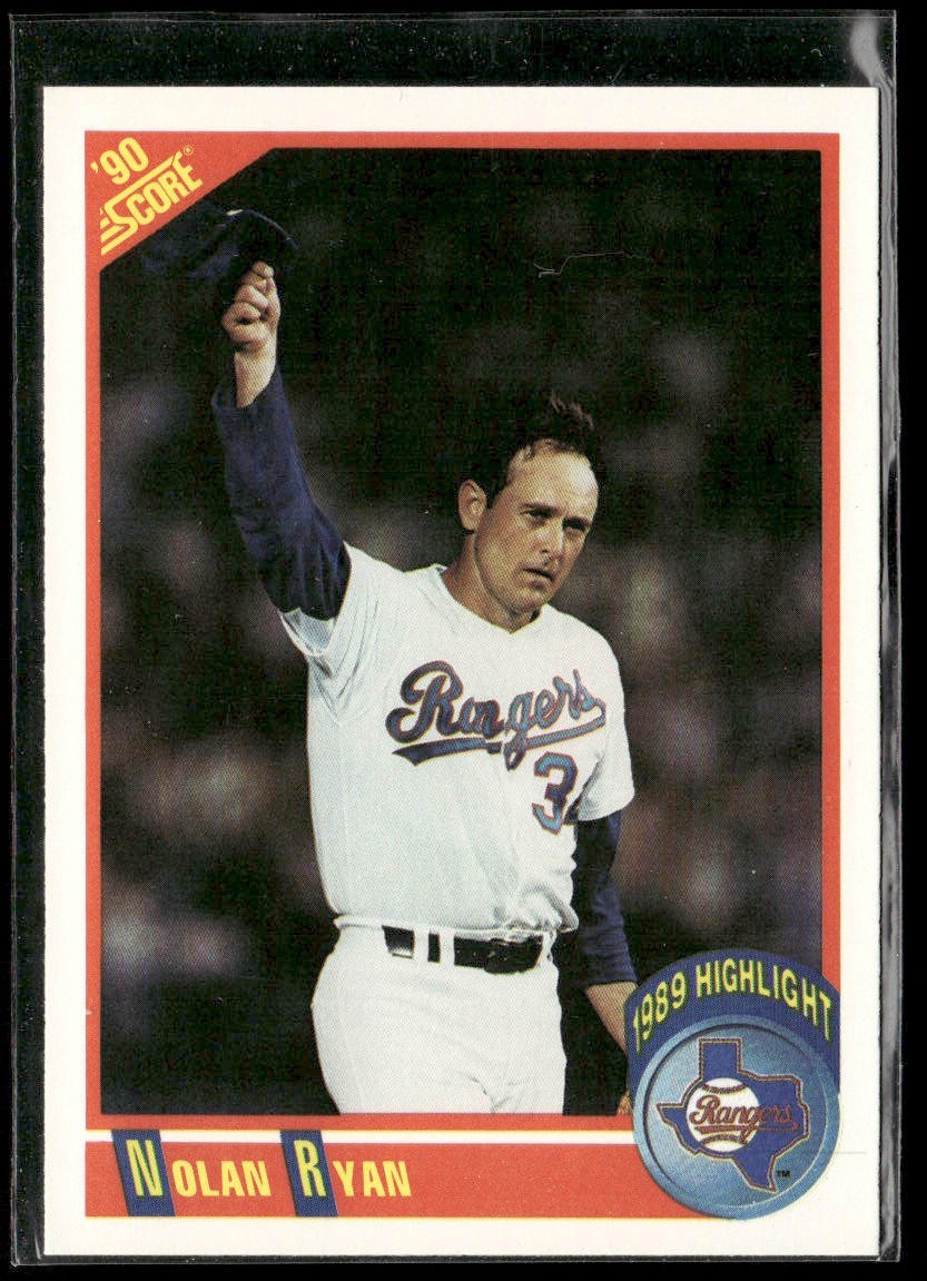 Nolan Ryan Player Lot Bundle 10 Different Baseball Cards NR002 Rangers front