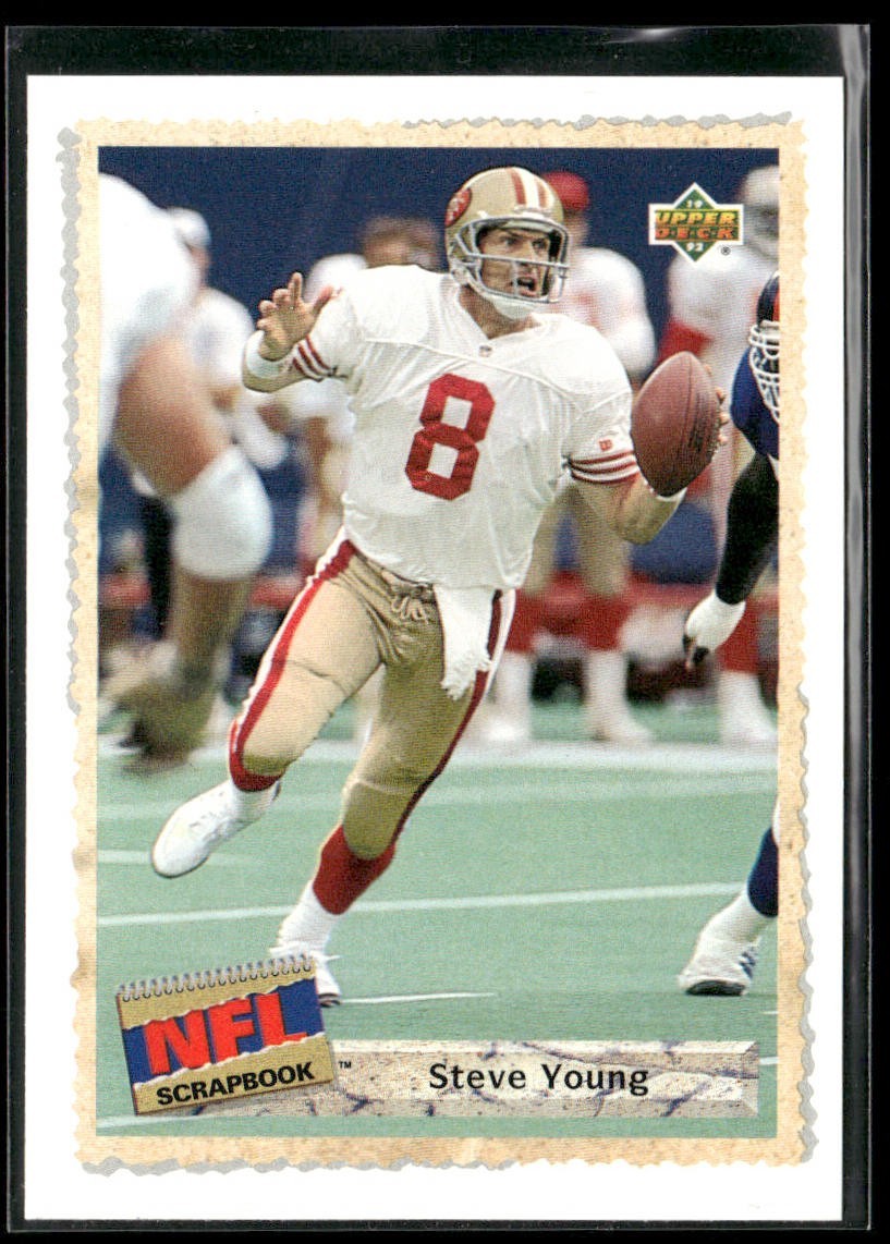 Steve Young Player Lot Bundle 10 Different Football Cards SY008 49ers back