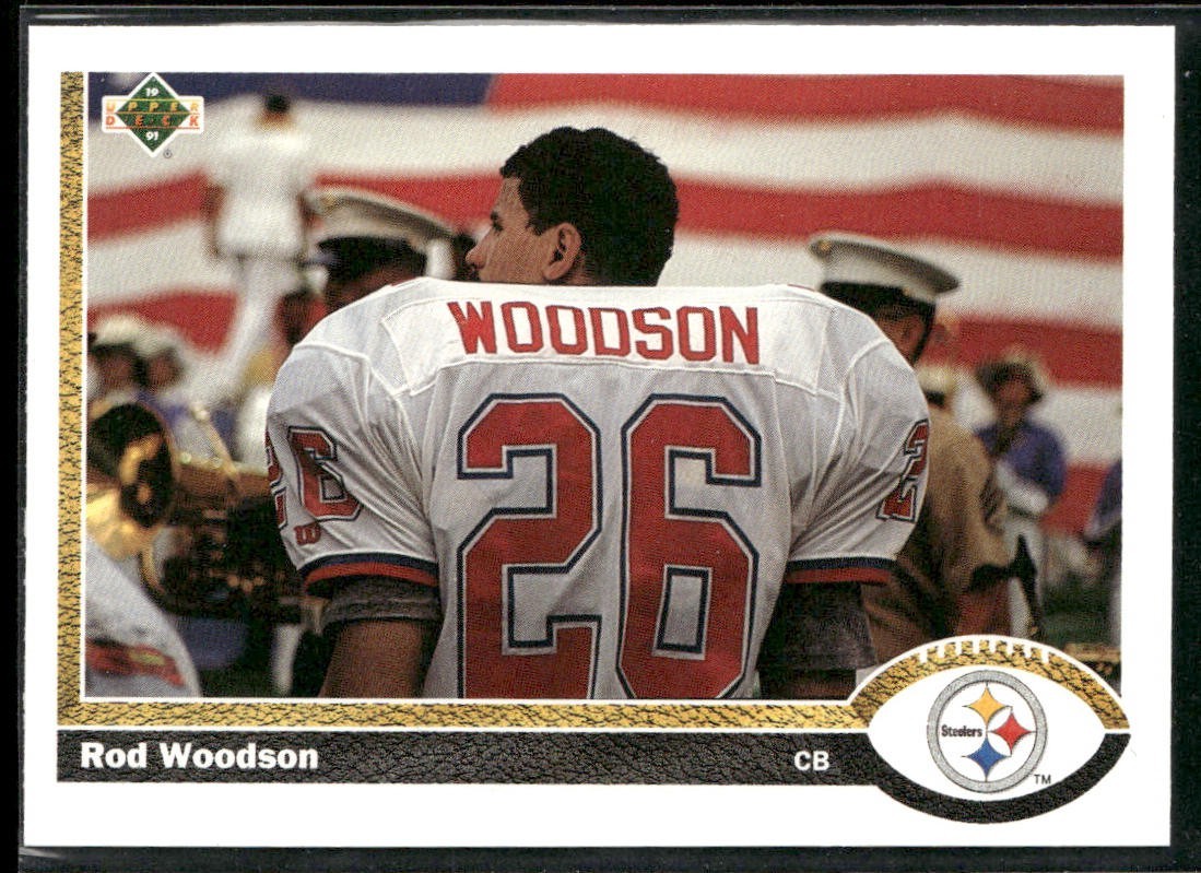 Rod Woodson Player Lot Bundle 10 Different Football Cards RW007 Steelers front