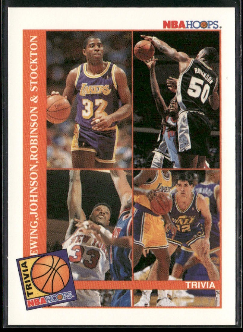 Magic Johnson Player Lot Bundle 10 Basketball Cards MJ003 Lakers back