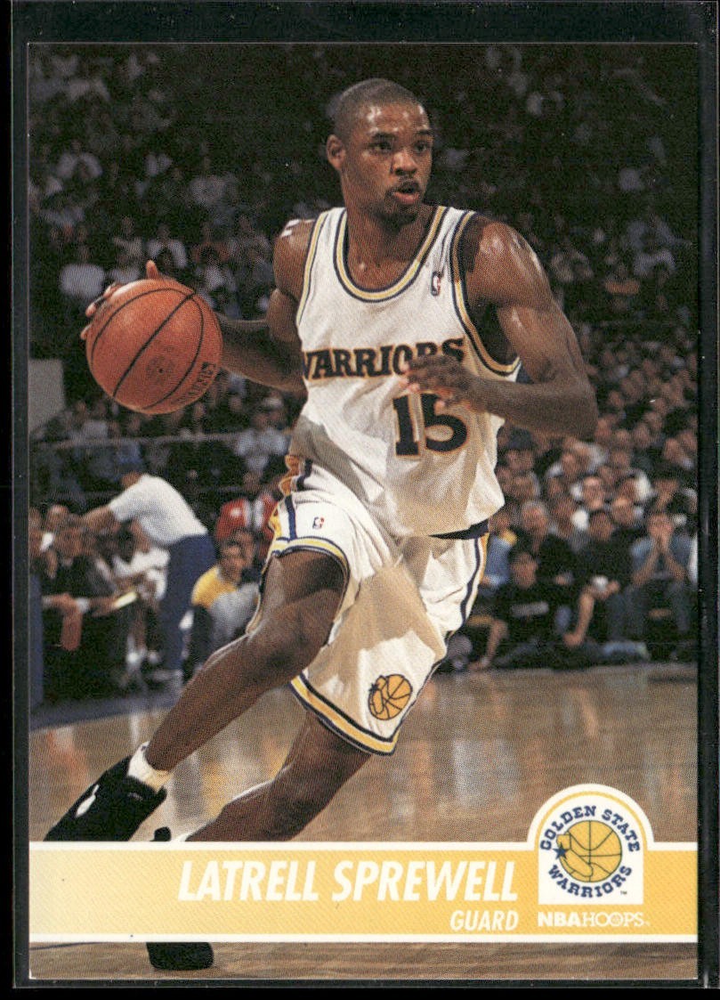 Latrell Sprewell Player Lot Bundle 10 Basketball Cards LS003 Warriors 1 RC back