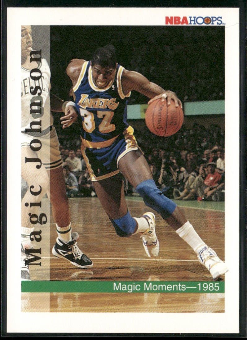 Magic Johnson Player Lot Bundle 10 Basketball Cards MJ001 Lakers back