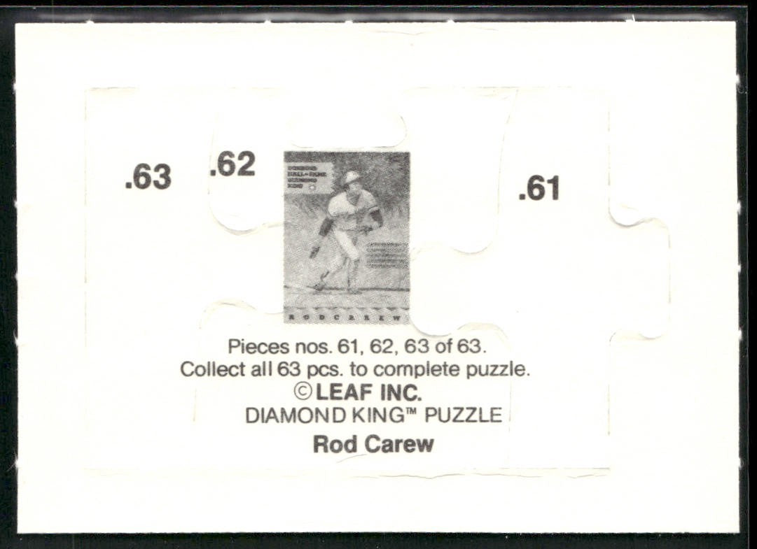 Puzzle Piece Lot Bundle 10 Different Baseball Cards P001 back
