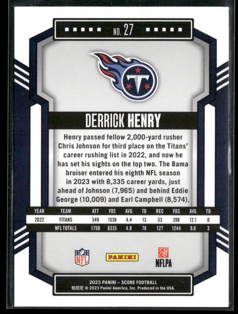 Derrick Henry Player Lot Bundle 10 Different Football Cards DH001 Titans Ravens back