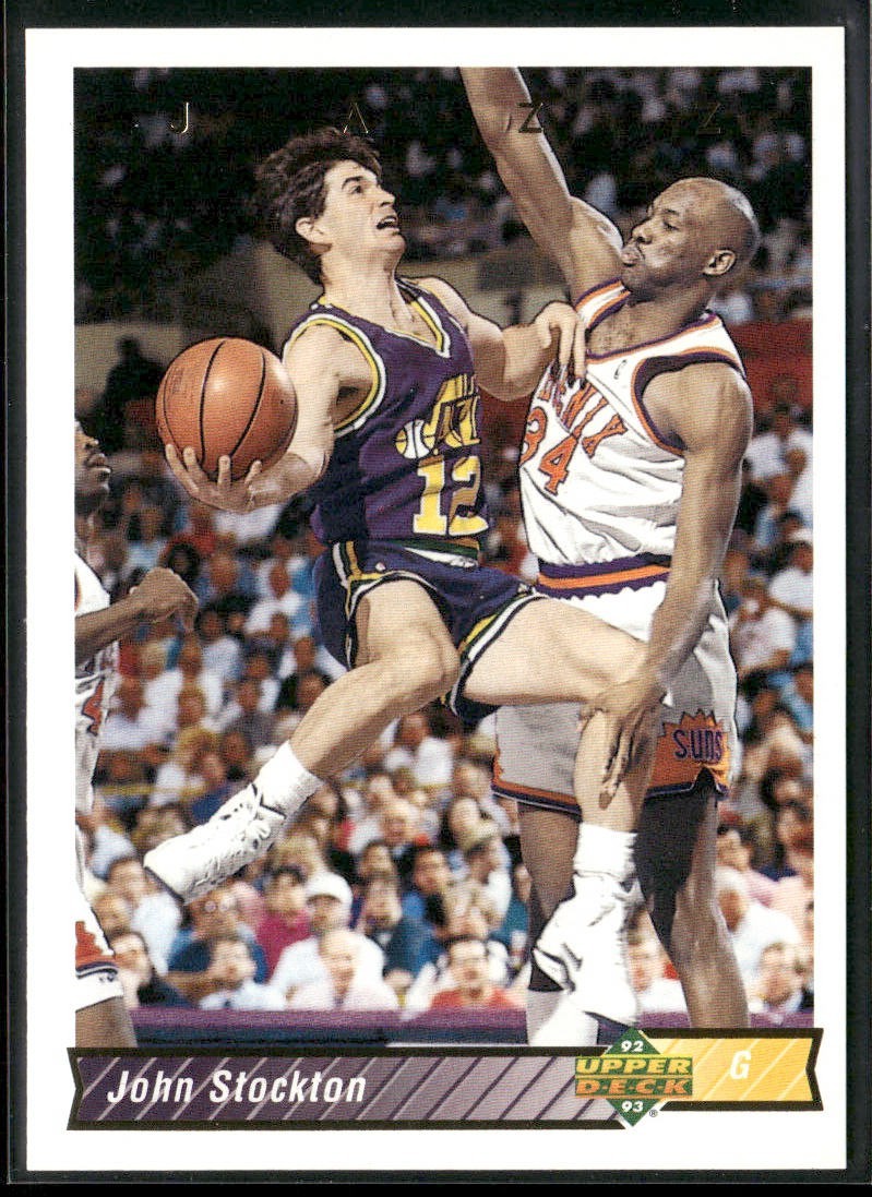 John Stockton Player Lot Bundle 10 Basketball Cards JS003 Utah Jazz back