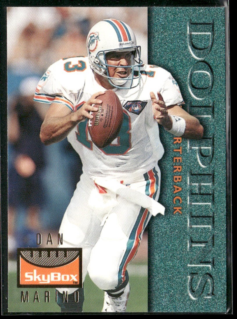 Dan Marino Player Lot Bundle 10 Football Cards DM009 Dolphins back