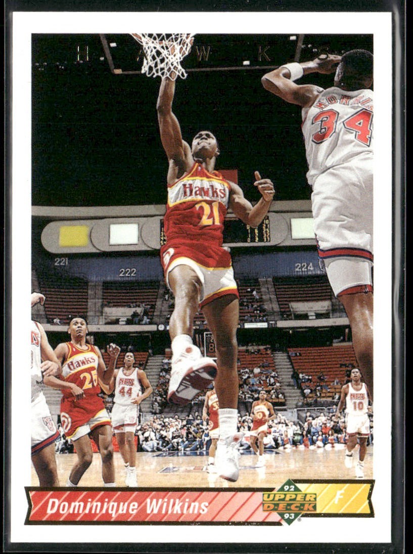 Dominique Wilkins Player Lot Bundle 10 Basketball Cards DW001 Hawks back
