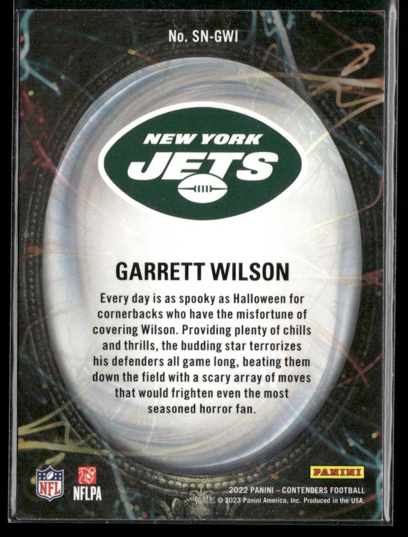 Garrett Wilson Player Lot Bundle 10 Different Football Cards GW002 Jets 4 RC back