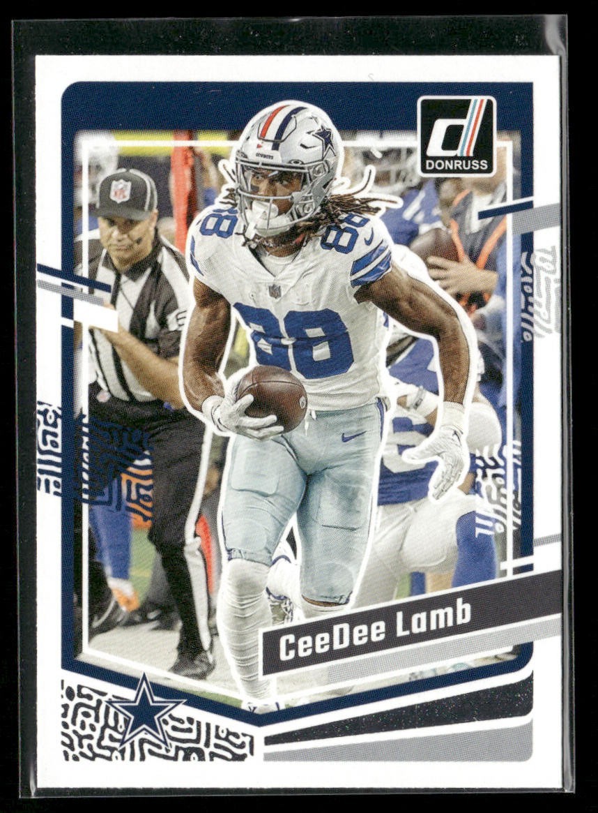 CeeDee Lamb Player Lot Bundle 10 Different Football Cards CDL002 Cowboys 2 RC back
