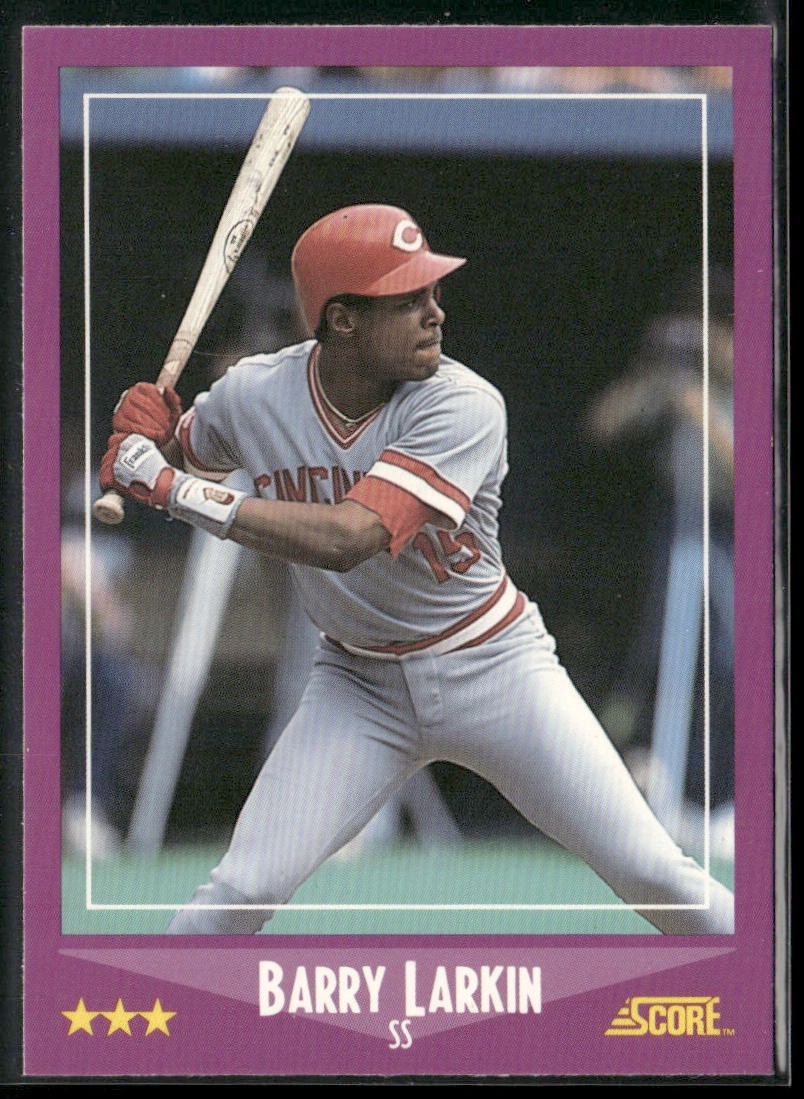 Barry Larkin Player Lot Bundle 10 Different Baseball Cards BL002 Reds back