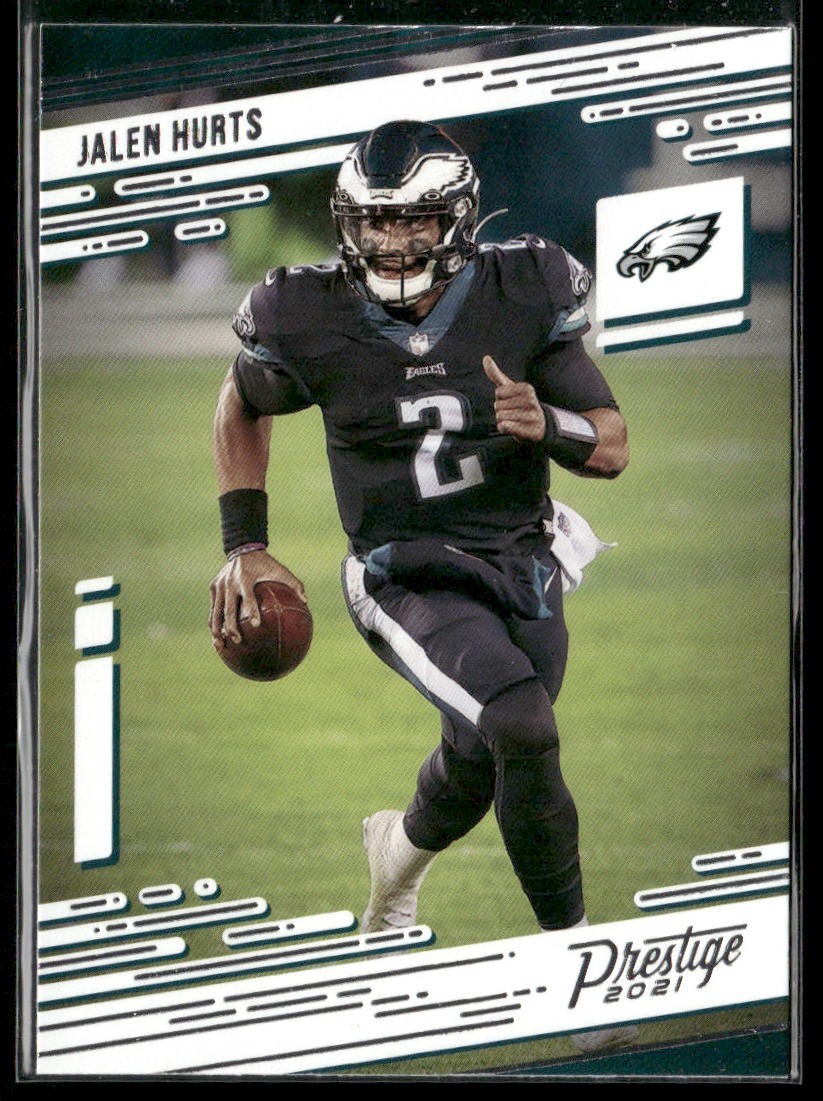 Jalen Hurts Player Lot Bundle 10 Different Football Cards JH001 Eagles back
