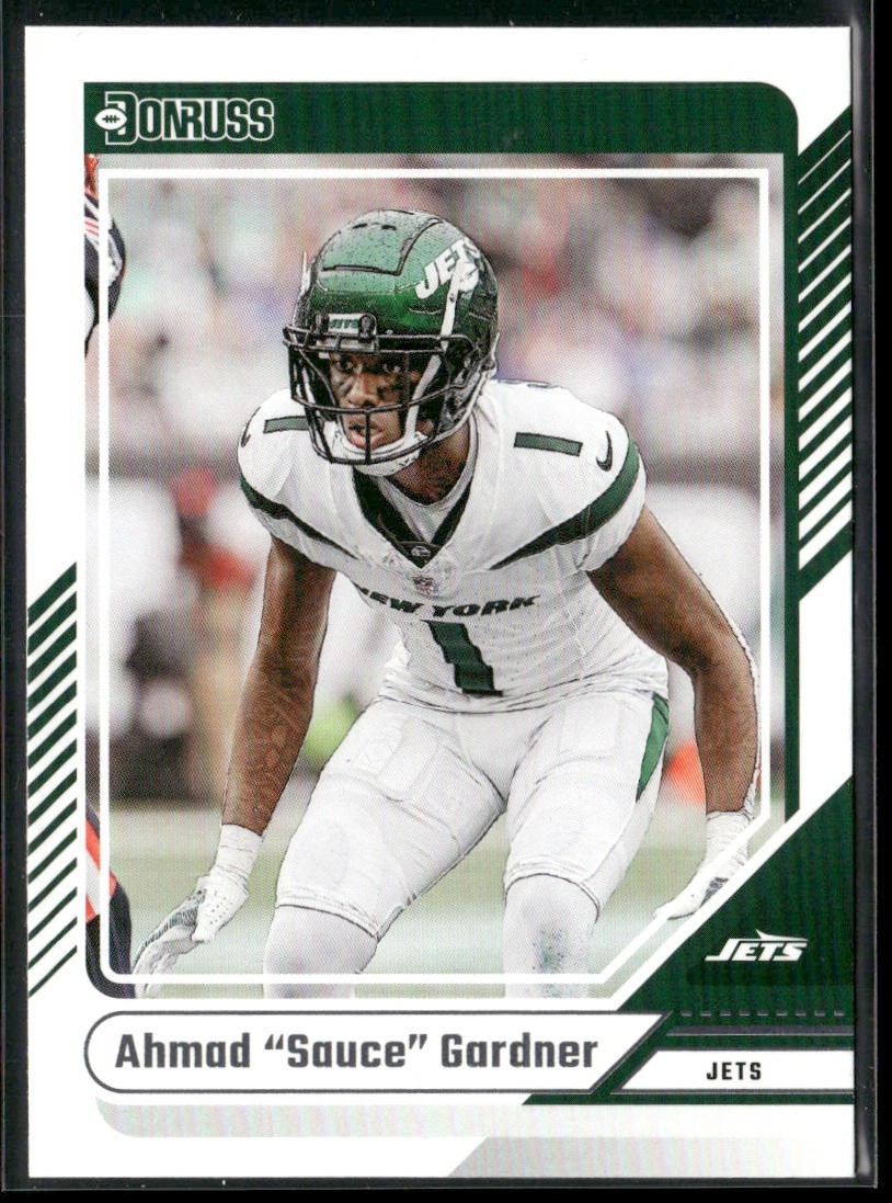 Ahmad Sauce Gardner Player Lot Bundle 10 Different Football Cards AG001 Jets 4RC back