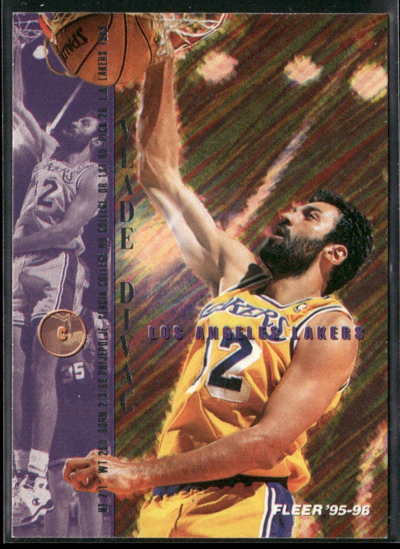 Vlade Divac Player Lot Bundle 10 Basketball Cards VD001 Lakers Hornets back