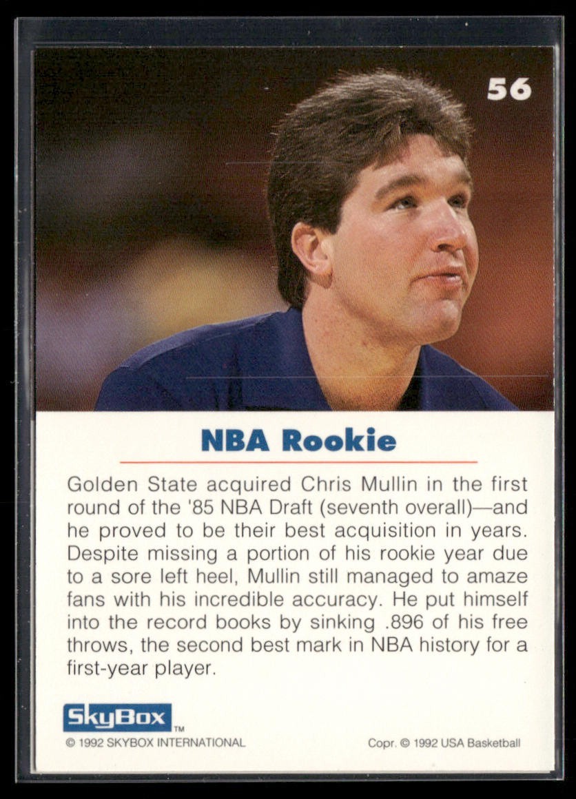 Chris Mullin Player Lot Bundle 10 Basketball Cards CM002 Warriors back