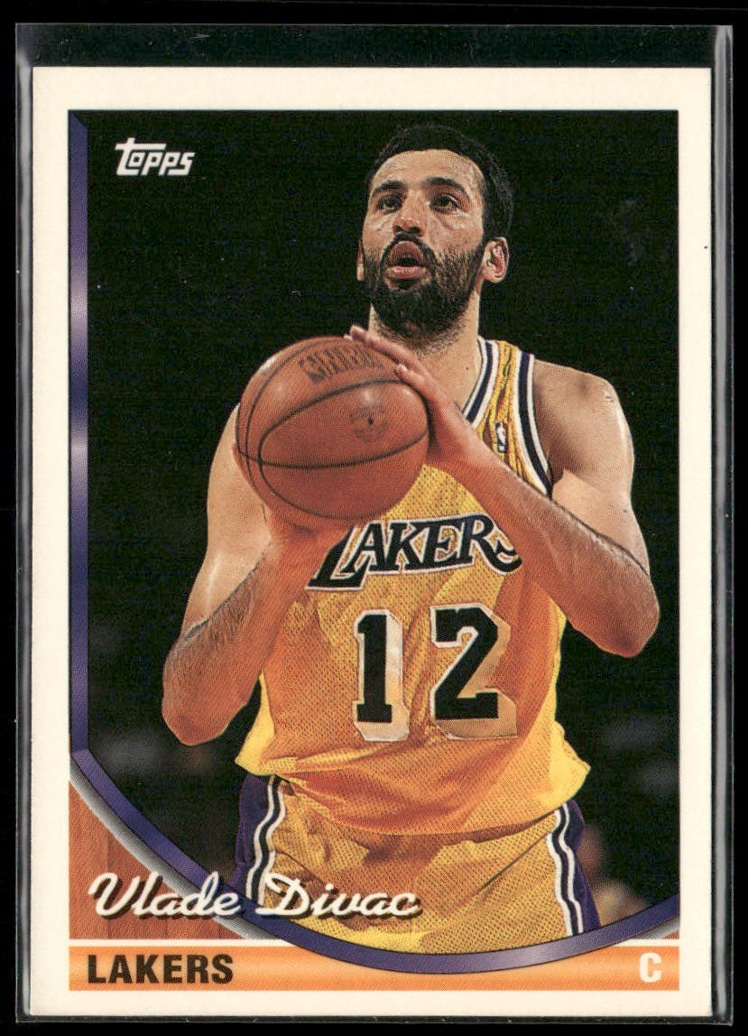 Vlade Divac Player Lot Bundle 10 Basketball Cards VD002 Lakers Hornets back