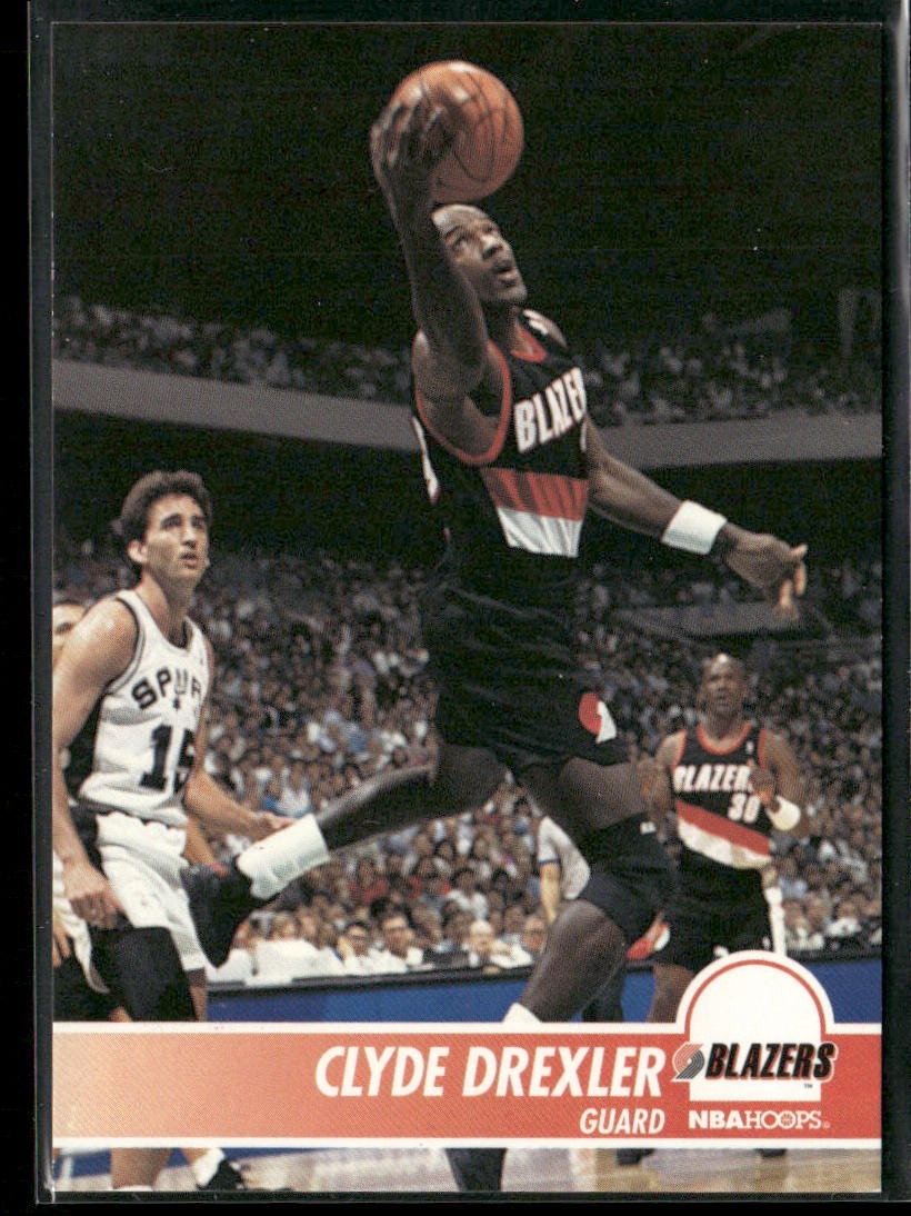 Clyde "The Glide" Drexler Player Lot Bundle 10 Basketball Cards CD004 Portland back