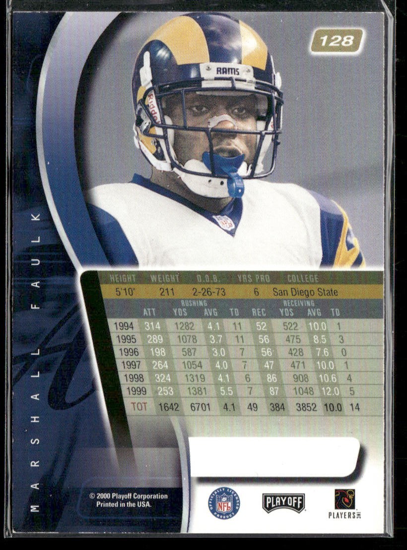 Marshall Faulk Player Lot Bundle 10 Different Football Cards MF001 Colts Rams back