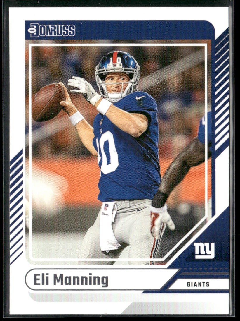 Eli Manning Player Lot Bundle 10 Football Cards EM001 Giants back