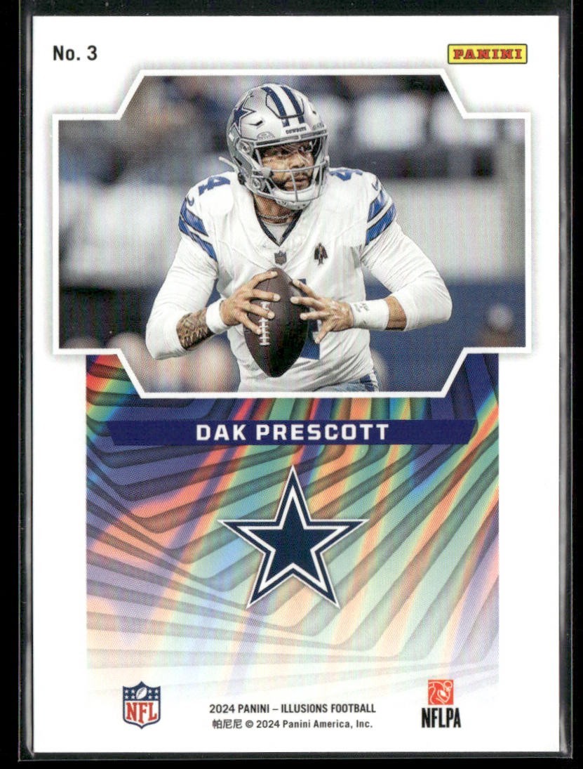 Dak Prescott Player Lot Bundle 10 Different Football Cards DP001 Cowboys back