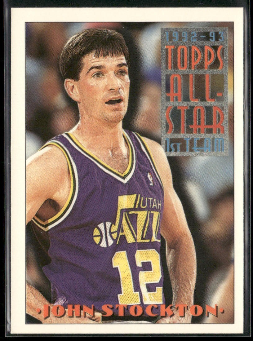John Stockton Player Lot Bundle 10 Basketball Cards JS006 Utah Jazz back