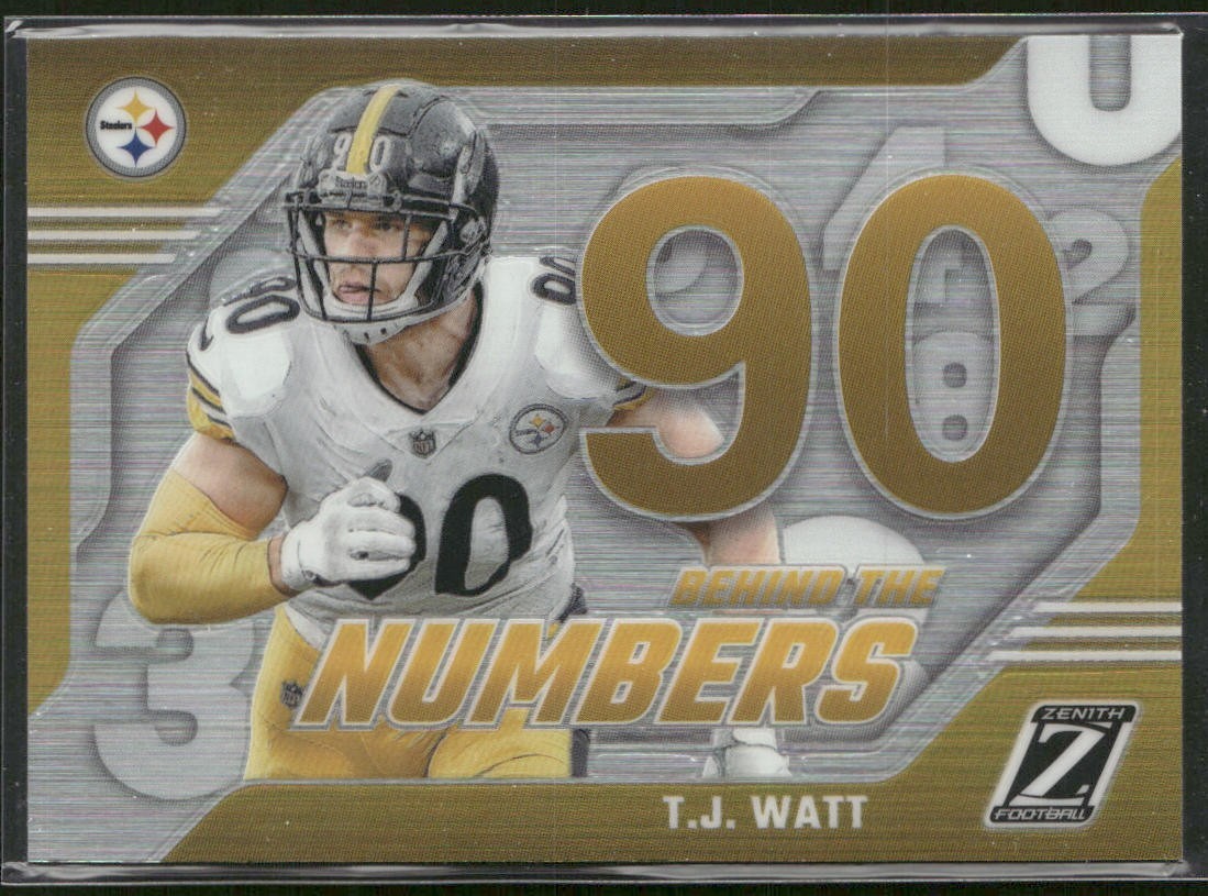 TJ Watt Player Lot Bundle 10 Different Football Cards TJW001 Steelers back