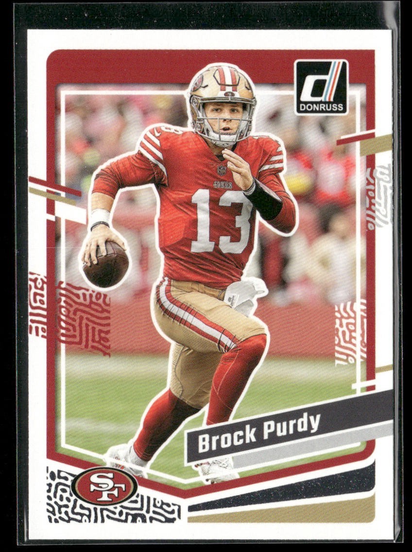 Brock Purdy Player Lot Bundle 10 Different Football Cards BP001 49ers back