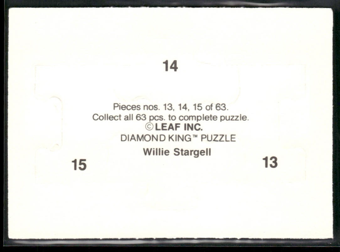 Puzzle Piece Lot Bundle 10 Different Baseball Cards P010 back