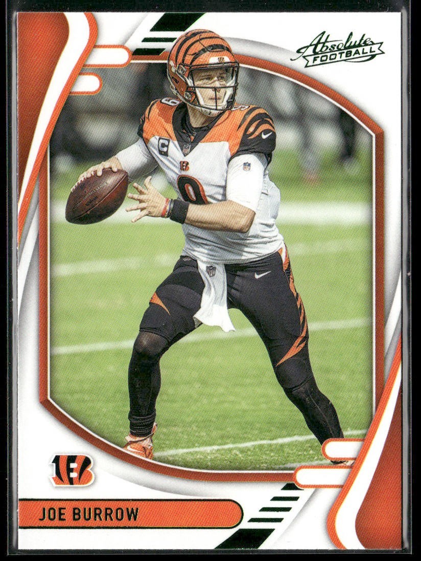 Joe Burrow Player Lot Bundle 10 Different Football Cards JB001 Bengals back