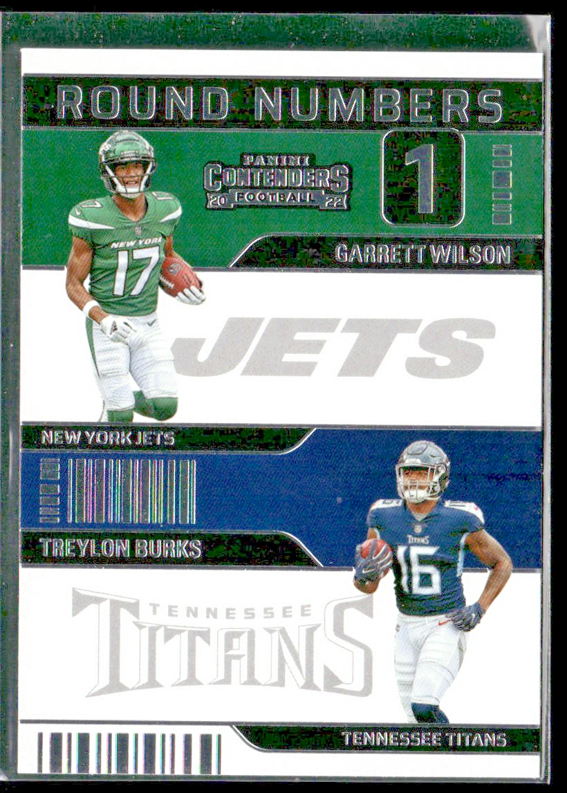 Garrett Wilson Player Lot Bundle 10 Different Football Cards GW002 Jets 4 RC back