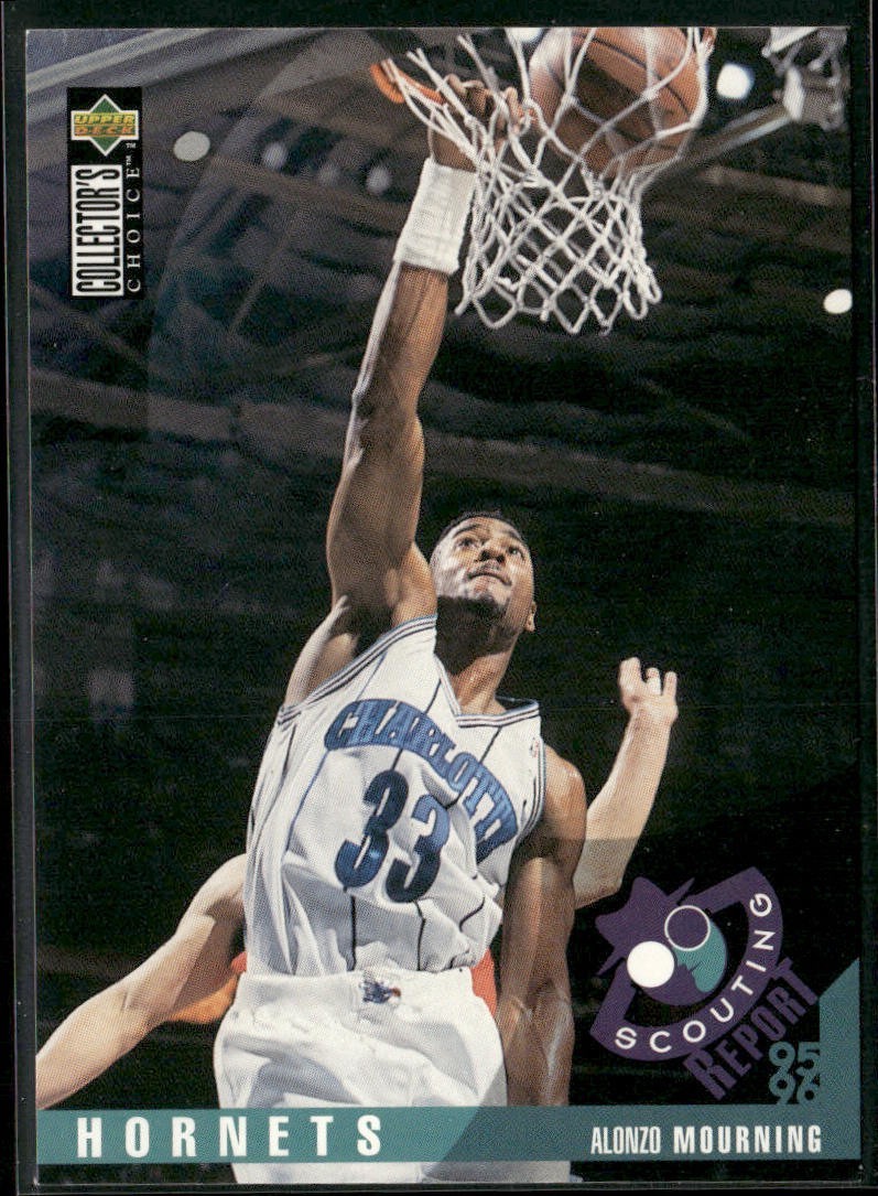 Alonzo Mourning Player Lot Bundle 10 Different Basketball Cards AM002 Heat front